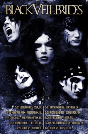 Black Veil Brides UK Tour