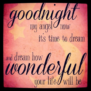 Goodnight My Angel Quotes 