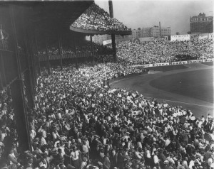 Here's a photo that was probably taken on Opening Day in the early 60s ...