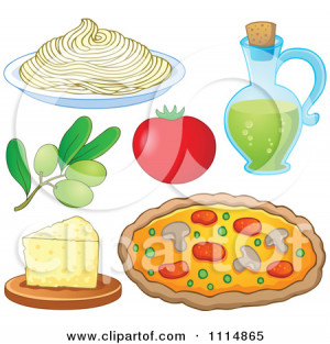 Clipart Italian Food Credited