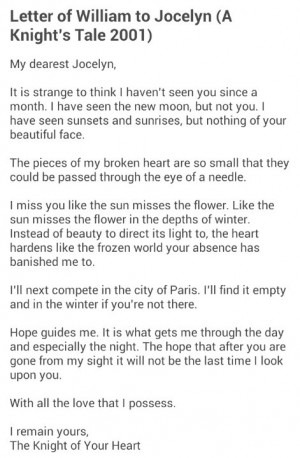 William Thatcher. (A Knight's Tale)