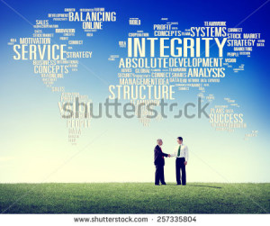 Integrity Honesty Sincerity Trust Reliability Concept - stock photo