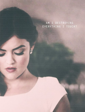 Aria Montgomery(Lucy Hale) to Byron-Pretty Little Liars