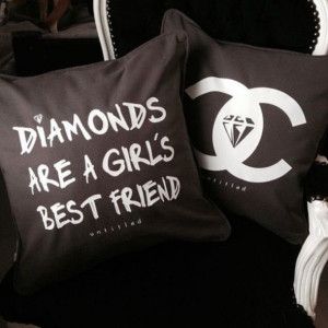 ... chanel diamond diamonds luxury black coco chanel bedding quote on it
