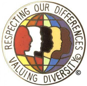 Respecting Our Differences Diversity Pin - iCelebrateDiversity.com