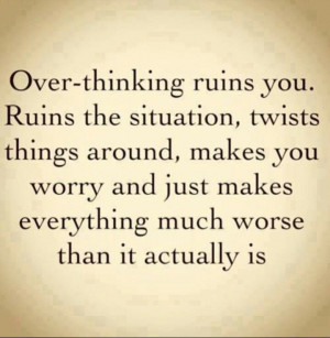 ... no other alternative will keep you from jumping into conclusions