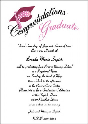Nurse Graduation Congratulation Announcements areBecoming Very Popular ...