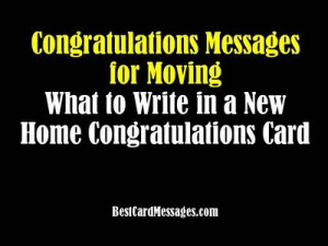 New House Card Messages: Congratulations on Your New Home - Best Card ...