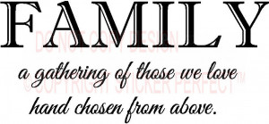 / Vinyl Wall Decals / Home/Family / Family a gathering of those we ...