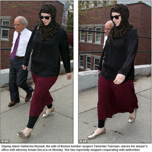 FBI focuses on Boston bomber’s widow after agents discover radical