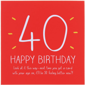 Happy Jackson 40th Happy Birthday! Card