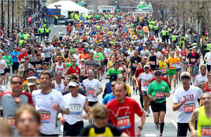 ... sight as they ran the final yards of the marathon on Boylston Street