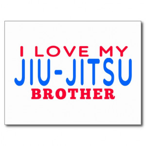 Love My Jiu-Jitsu Brother Post Card