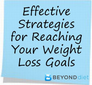 Effective Strategies for Reaching Your Weight Loss Goals