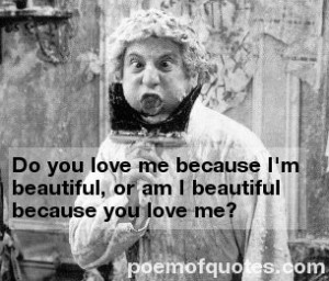 quote with a Harpo Marx picture.
