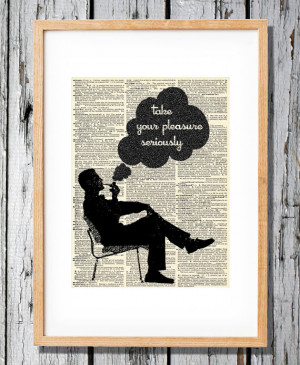 Charles Eames Quote Take Your Pleasure Seriously- Art Print on Vintage ...