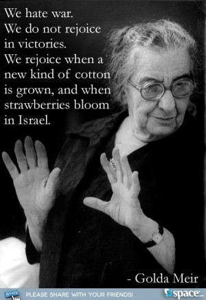 between her kibbutznik past and her role in Yom Kippur War. This quote ...