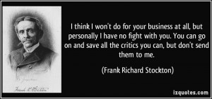 More Frank Richard Stockton Quotes
