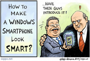 to make a Windows smartphone look smart, keywords: Stephen Elop Steve ...