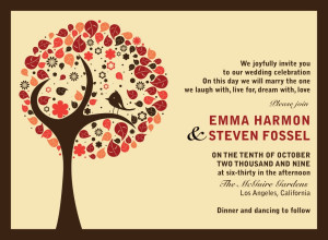 Fall Wedding Invitation (Source: elegantweddinginvites.com)