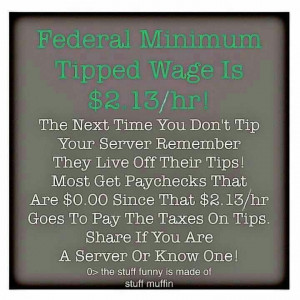 Tip your server period.