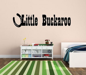 Vinyl Wall Decal Little Buckaroo Child Western by CJDecalsandGifts, $7 ...
