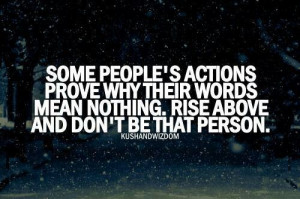Some peoples actions