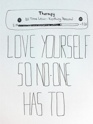 mine all time low idek Therapy hoho look what i did yesterday