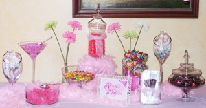 Sweet 16 Candy Themed Decorations Themed candy buffet.