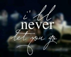 ll never let you go..