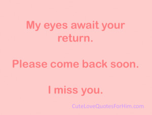 Cute I Miss Him Quotes