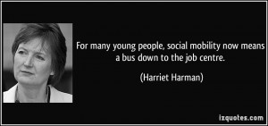 For many young people, social mobility now means a bus down to the job ...