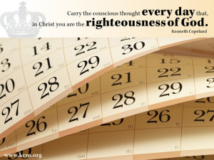 You are the righteousness of God.
