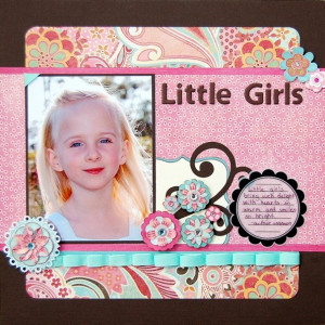 Little Girls Scrapbook Layouts