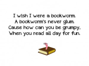 Bookworm Poem. How cute is this?! :)