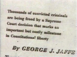 Quote by George J. Jaffe: Thousands of convicted criminals are being ...