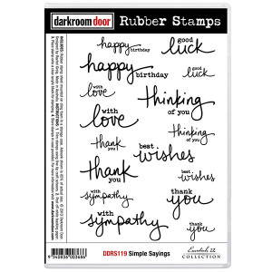 Rubber Stamp Set - Simple Sayings