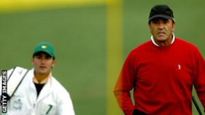 Ivan Ballesteros caddied for his uncle Seve at the 2007 Masters
