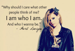 Avril Lavigne quotes on her pict! :D