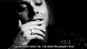 ... depression sad alone supernatural dean winchester insecure self hatred