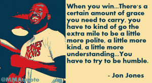 Jon Jones on having grace as a champion