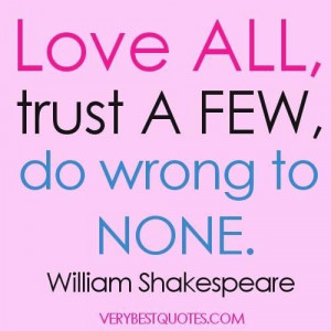 William shakespeare quotes on love and death