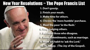 ... Joy of the Gospel). ***List compiled based on quotes from Pope Francis