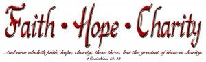 Faith Hope Charity Clipart