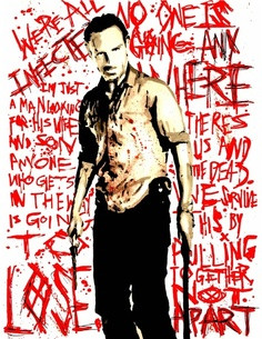 Rick Grimes The Walking Dead Quotes Watercolor Art Print More