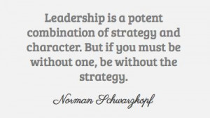 Norman Schwarzkopf on leadership