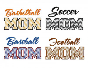 Sport Mom Design Appliques