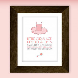 ... ballet tutu illustration and little girl quote. Download NOW