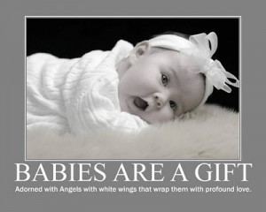 Babies Are A Gift Adorned With Angels With White Wings That Wrap Them ...