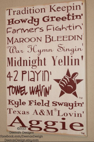 TAMU Wall Art, TAMU Aggies, Distressed Wood Signs, Wood Signage, Texas ...